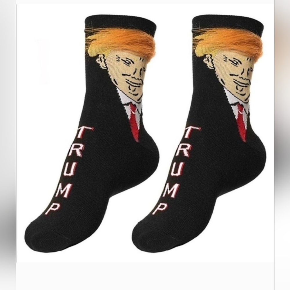 ✳️ NWT TRUMP 3D HAIR SOCKS